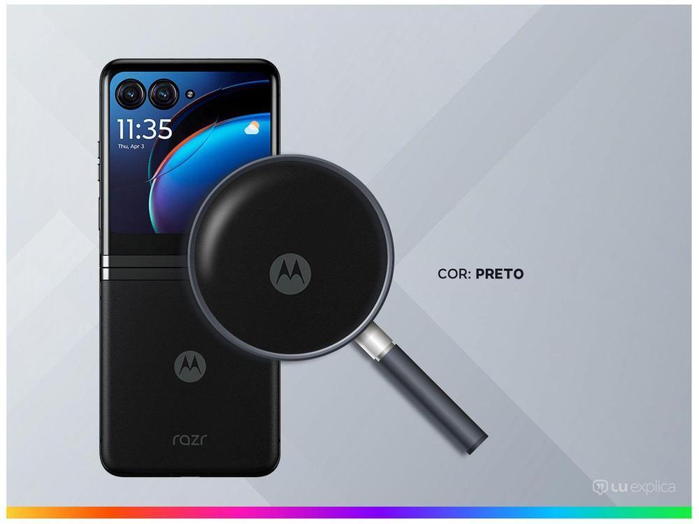 Smartphone Motorola Razr 40 Ultra 256GB Preto 5G Snapdragon Octa-Core 4GB RAM 6,9" Câm. Dupla + Selfie 32MP - 3