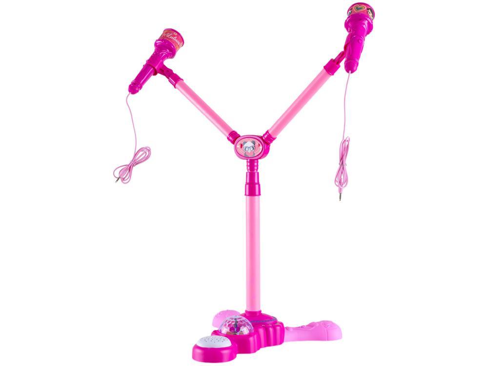 Microfone Com Pedestal Luluca Fun - 2