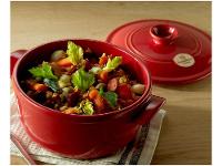 Caçarola Emile Henry de Cerâmica com Tampa 26cm 4L Vermelha - 2