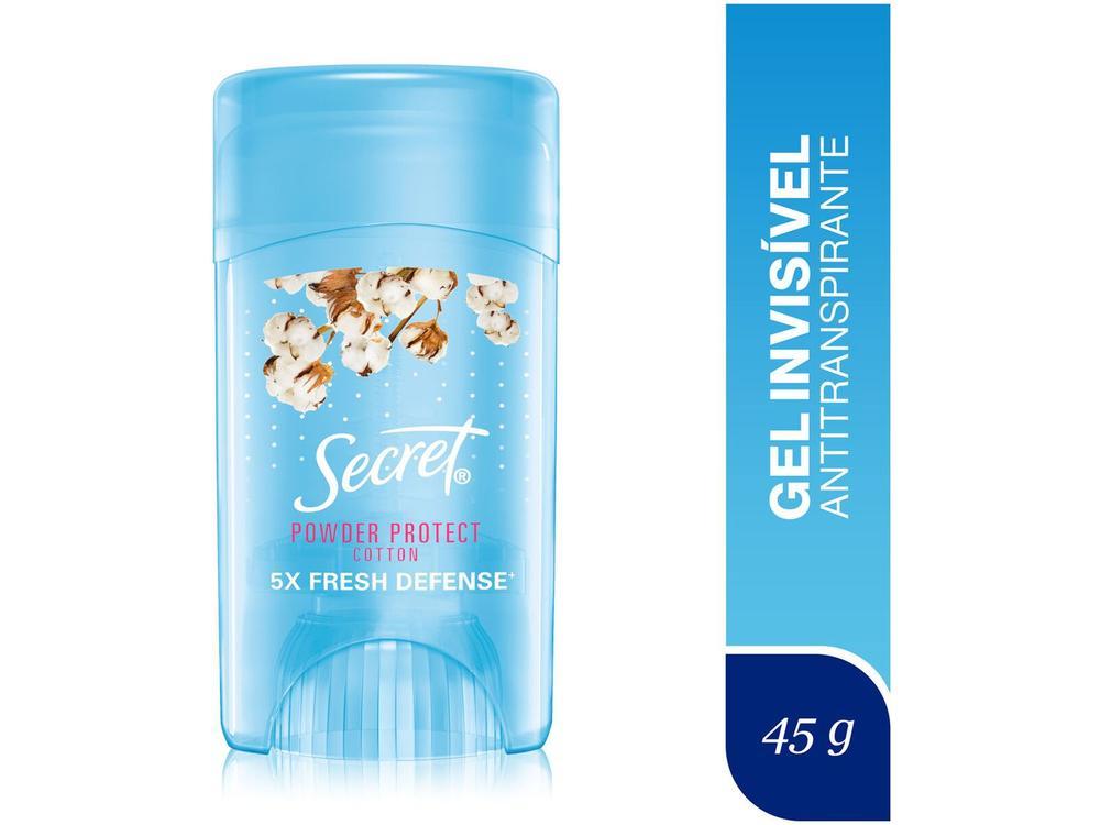 Desodorante Antitranspirante Secret Gel Algodão 45g - 12