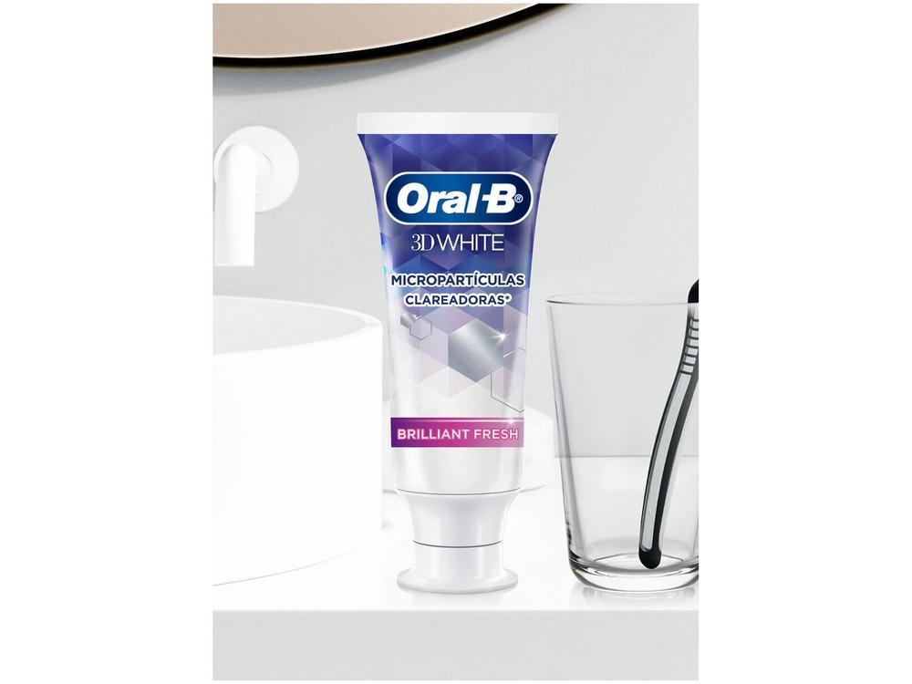 Creme Dental Oral-B 3D White Brilliant Fresh 70g 3 Unidades - 9