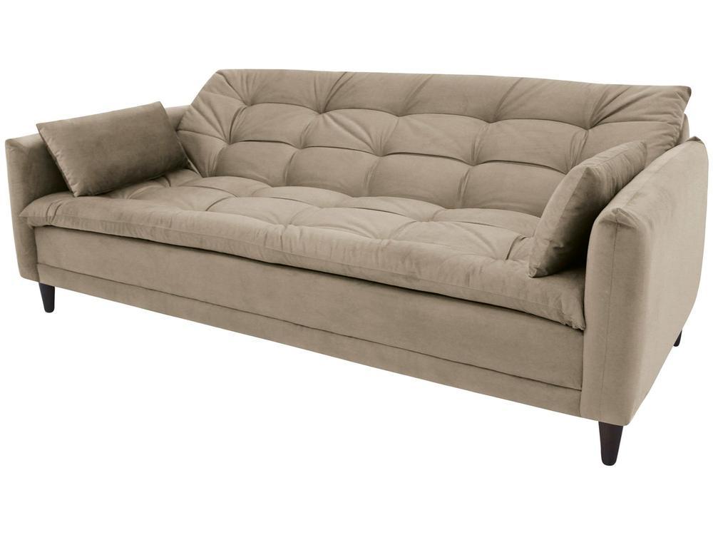 Sofá-cama Casal 3 Lugares Reclinável Suede Linoforte Estela - 6