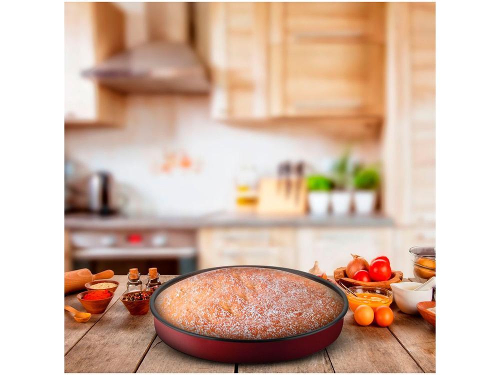 Forma de Bolo de Alumínio Redonda Antiaderente 30cm Rochedo Perfeito - 11