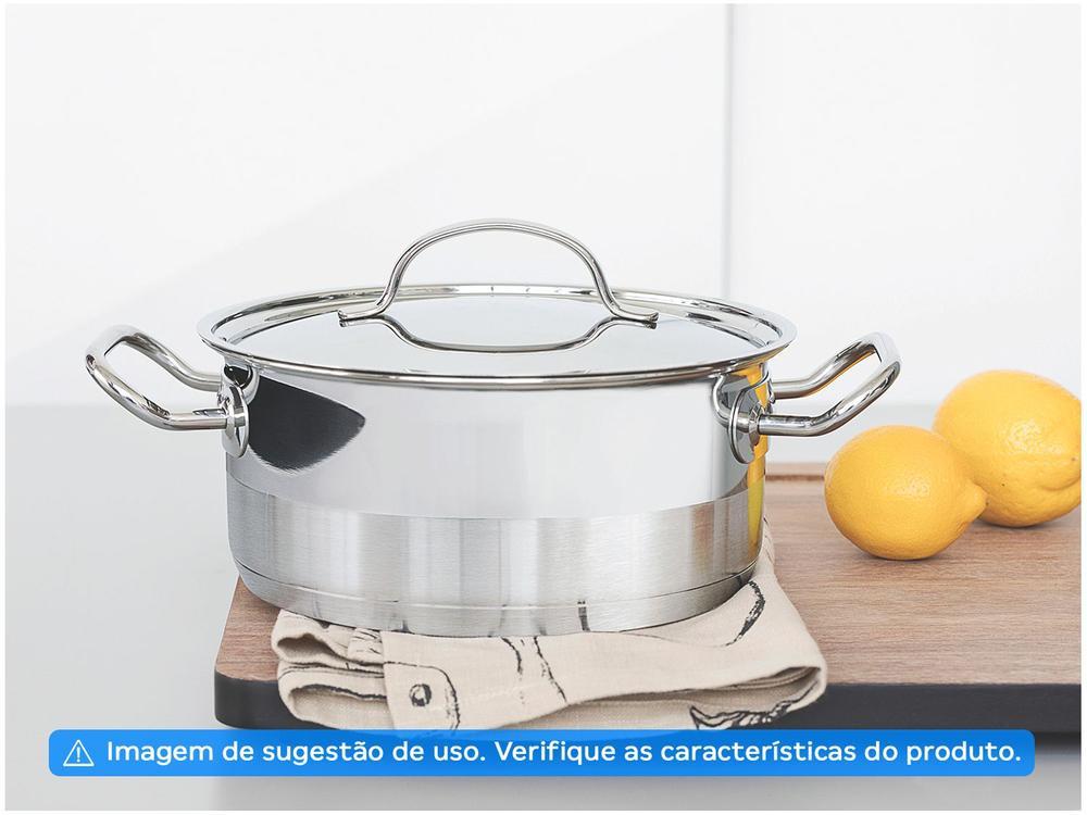 Caçarola Tramontina Inox Fundo Triplo 20cm 3,6L Professional - 2