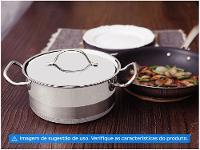 Caçarola Tramontina Inox Fundo Triplo 20cm 3,6L Professional - 3