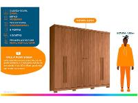 Guarda-roupa Casal 6 Portas 4 Gavetas - 2
