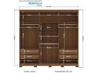 Guarda-roupa Casal 6 Portas 4 Gavetas - 6