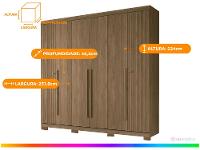 Guarda-roupa Casal 6 Portas 4 Gavetas - 3
