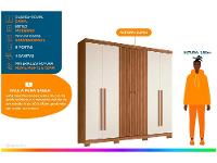 Guarda-roupa Casal 6 Portas 4 Gavetas - 2