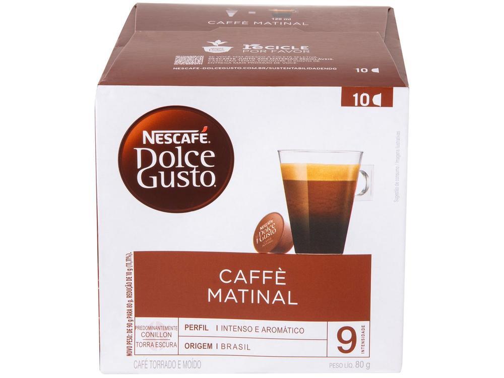 Cápsula de Café Nescafé Dolce Gusto Caffe Matinal 10 Cápsulas 80g - 10
