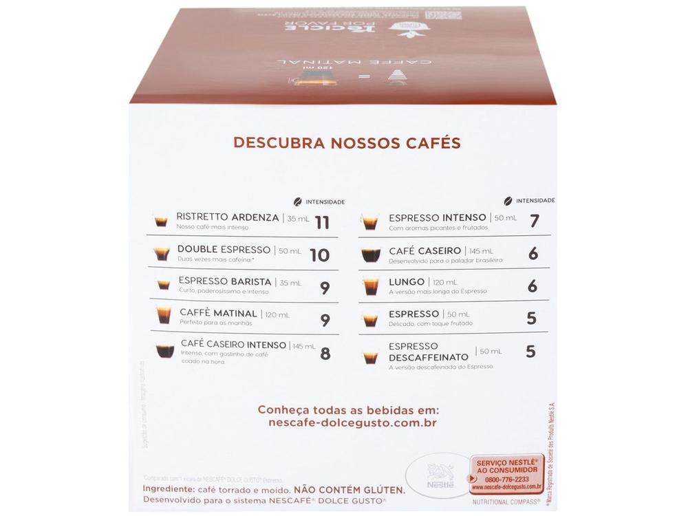 Cápsula de Café Nescafé Dolce Gusto Caffe Matinal 10 Cápsulas 80g - 15