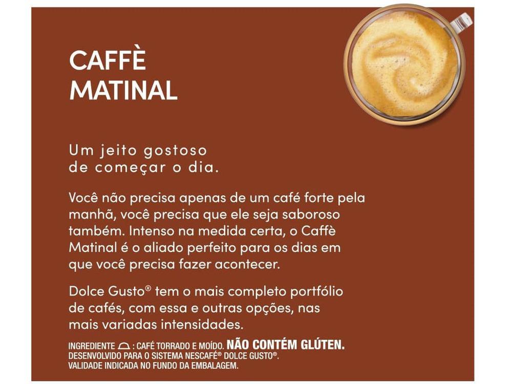 Cápsula de Café Nescafé Dolce Gusto Caffe Matinal 10 Cápsulas 80g - 25