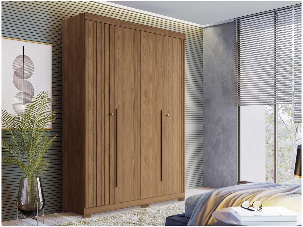 Guarda-roupa Solteiro 4 Portas 2 Gavetas - 8