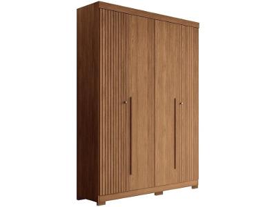 Guarda-roupa Solteiro 4 Portas 2 Gavetas