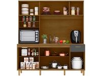 Armário de Cozinha Compacta Poliman Móveis Núria 9 Portas 1 Gaveta - 3