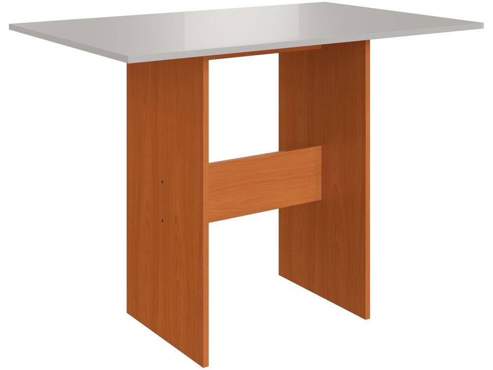 Mesa de Jantar 4 Cadeiras Retangular Freijo e Off White Indekes Luiza - 5