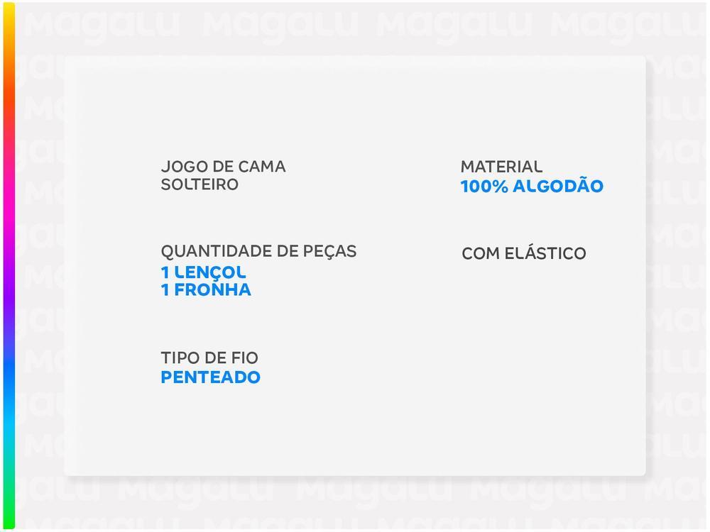 Jogo de Cama Solteiro 100% Algodão Karsten 150 Fios Matiz 2 Peças - 2
