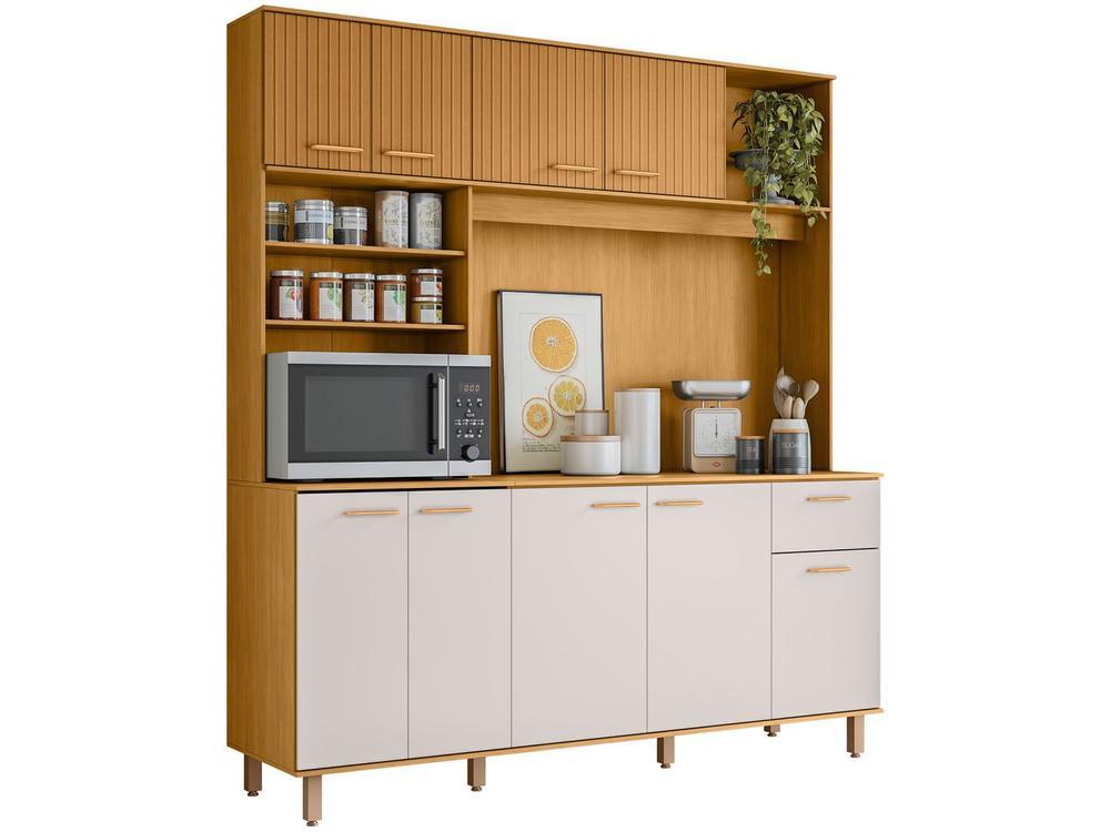 Armário de Cozinha Compacta Poliman Móveis Núria 9 Portas 1 Gaveta - 3