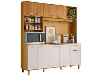 Armário de Cozinha Compacta Poliman Móveis Núria 9 Portas 1 Gaveta - 3