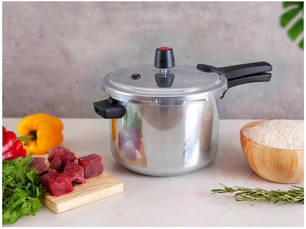 Panela de Pressão Panelux 4,5L Prata Fechamento Externo Magnific - 2