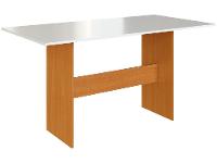 Mesa de Jantar 6 Cadeiras Retangular Freijo e Off White Indekes Luiza - 5