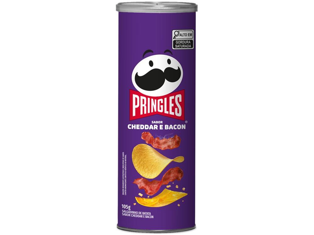Batata Pringles Cheddar Bacon 105g - 1