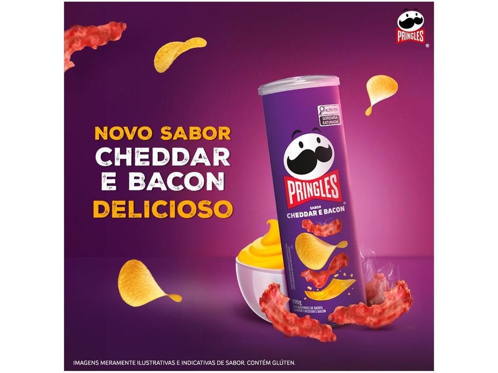 Batata Pringles Cheddar Bacon 105g - 5
