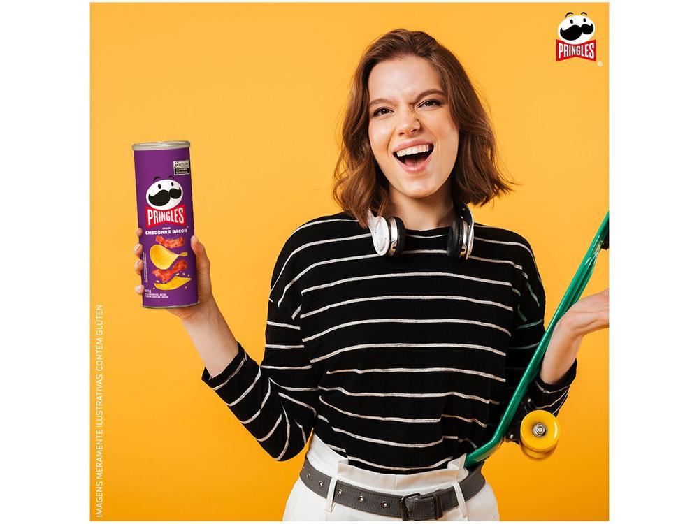 Batata Pringles Cheddar Bacon 105g - 6