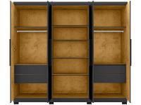 Guarda-roupa Casal com Espelho 6 Portas 4 Gavetas Araplac Braga - 6