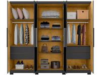 Guarda-roupa Casal com Espelho 6 Portas 4 Gavetas Araplac Braga - 8