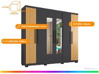 Guarda-roupa Casal com Espelho 6 Portas 4 Gavetas Araplac Braga - 3
