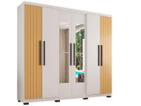 Guarda-roupa Casal com Espelho 6 Portas 4 Gavetas Araplac Braga - 1