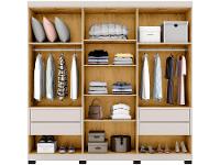 Guarda-roupa Casal com Espelho 6 Portas 4 Gavetas Araplac Braga - 5