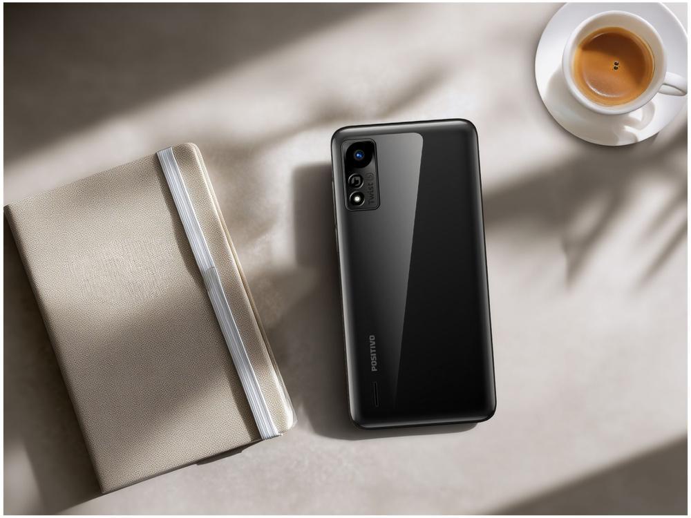 Smartphone Positivo Twist 5 64GB Preto 3G Unisoc 1GB RAM 6,26" Câm. 8MP + Selfie 8MP Dual Chip - 3