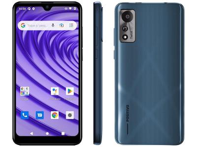 Smartphone Positivo Twist 5 64GB Azul 3G Unisoc 2GB RAM 6,26" Câm. 8MP + Selfie 8MP Dual Chip
