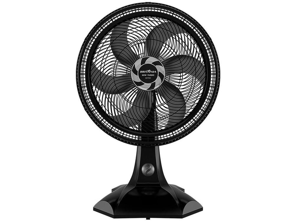 Ventilador de Mesa Britânia BVT301 30cm 6 Pás 3 Velocidades Preto - 10