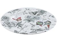 Aparelho de Jantar e Chá 20 Peças Alleanza  Cerâmica Branco e Preto Redondo Volare