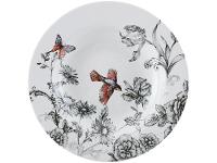 Aparelho de Jantar e Chá 20 Peças Alleanza  Cerâmica Branco e Preto Redondo Volare - 7