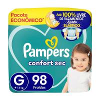 Fralda Pampers ConfortSec Tam. G 9 a 13Kg 98 Unidades - 1