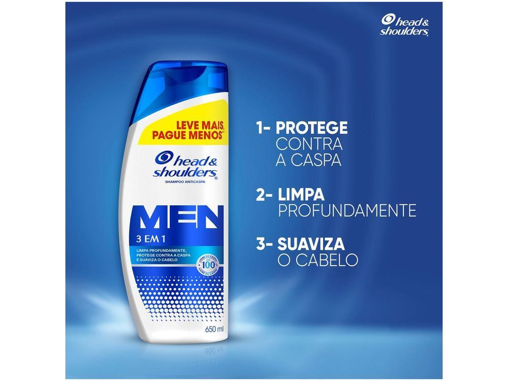 Shampoo Anticaspa Head & Shoulders Men 3 em 1 - 20