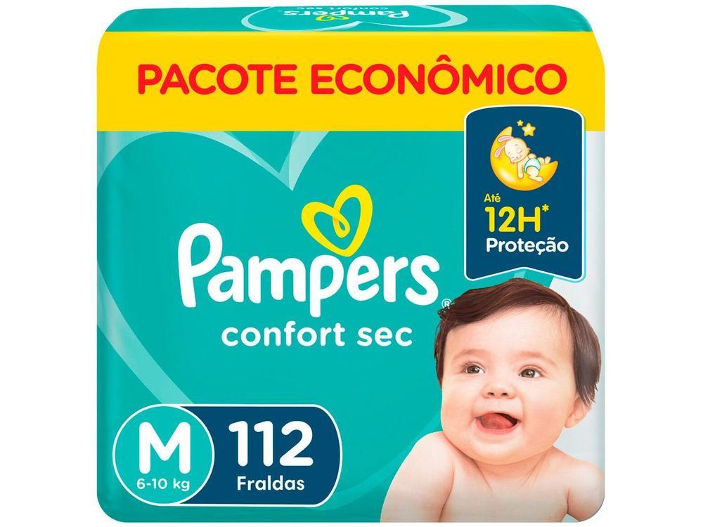 Fralda Pampers ConfortSec Tam. M 6 a 10Kg 112 Unidades - 10