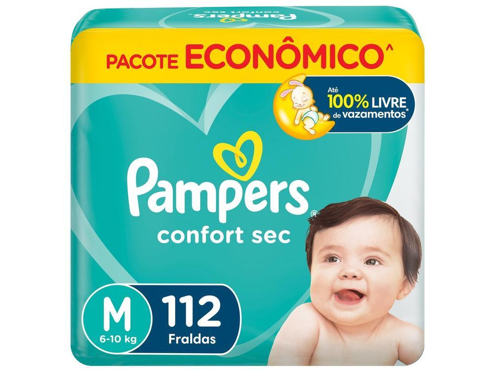 Fralda Pampers ConfortSec Tam. M 6 a 10Kg 112 Unidades - 1