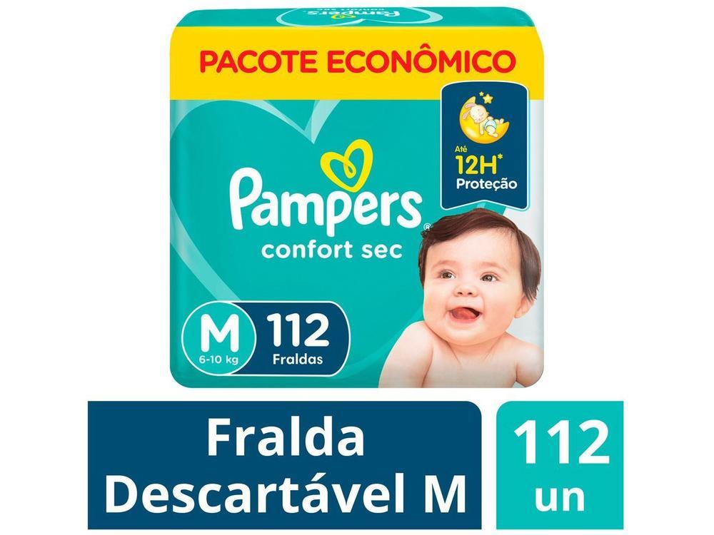 Fralda Pampers ConfortSec Tam. M 6 a 10Kg 112 Unidades - 2