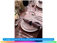 Aparelho de Jantar e Chá 20 Peças Tramontina de Porcelana Branco Redondo Silvia - 3