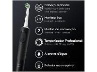 Escova de Dente Elétrica Recarregável Black Oral-B - 15