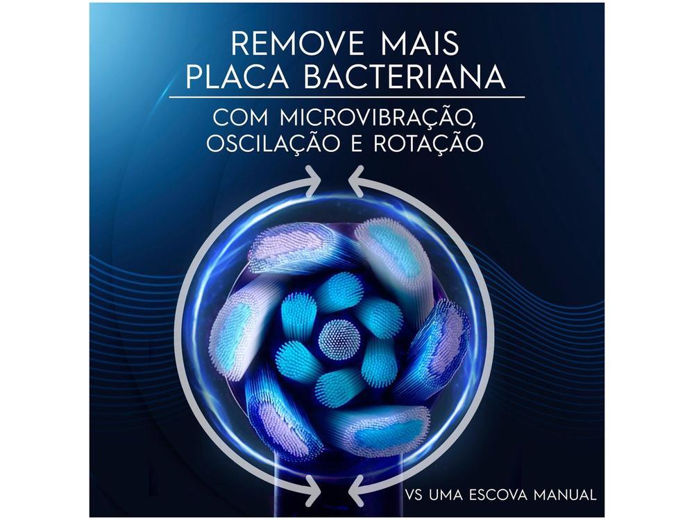 Escova de Dente Elétrica Oral-B iO4, 1 Cabo + 2 Refis + Carregador + Estojo - 3