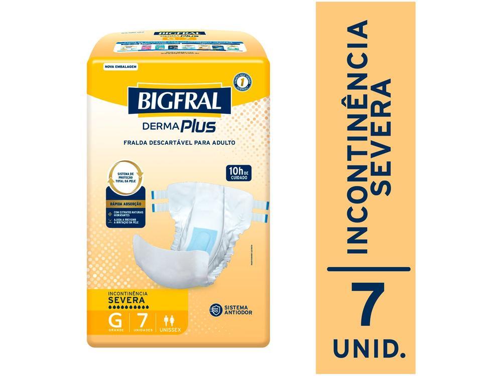 Fralda Geriátrica Bigfral Derma Plus G 7 Unidades - 2