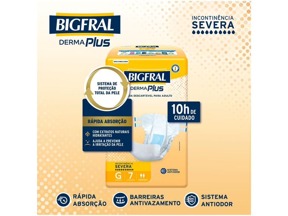 Fralda Geriátrica Bigfral Derma Plus G 7 Unidades - 3