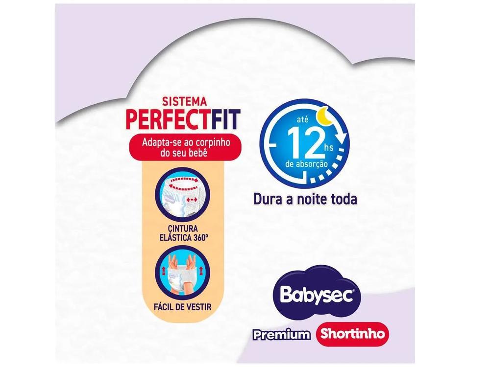 Fralda Shortinho BabySec Premium Galinha Pintadinha Tam. M 5 a 9,5kg 60 Unidades - 5