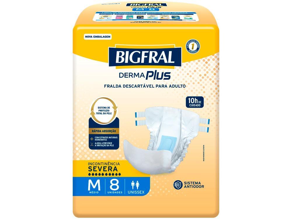 Fralda Geriátrica Bigfral Derma Plus M - 1